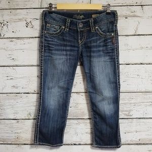 Silver McKenzie Capri Jeans Sz 27